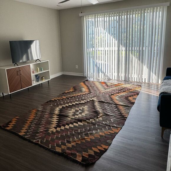 Multicolor Kilim Turkish Wool Area Rug 10 x 6 - Picture 4 of 13